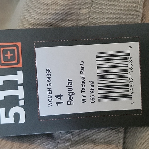 5.11 Tactical Series Relaxed Fit Khaki Cargo-Style Pants - Picture 10 of 10